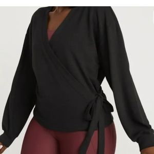 Old Navy Active Black Wrap Cardigan NWOT